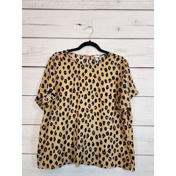 A New Day Women's Leopard Print Blouse‎ Size XXL - Picture 1 of 6